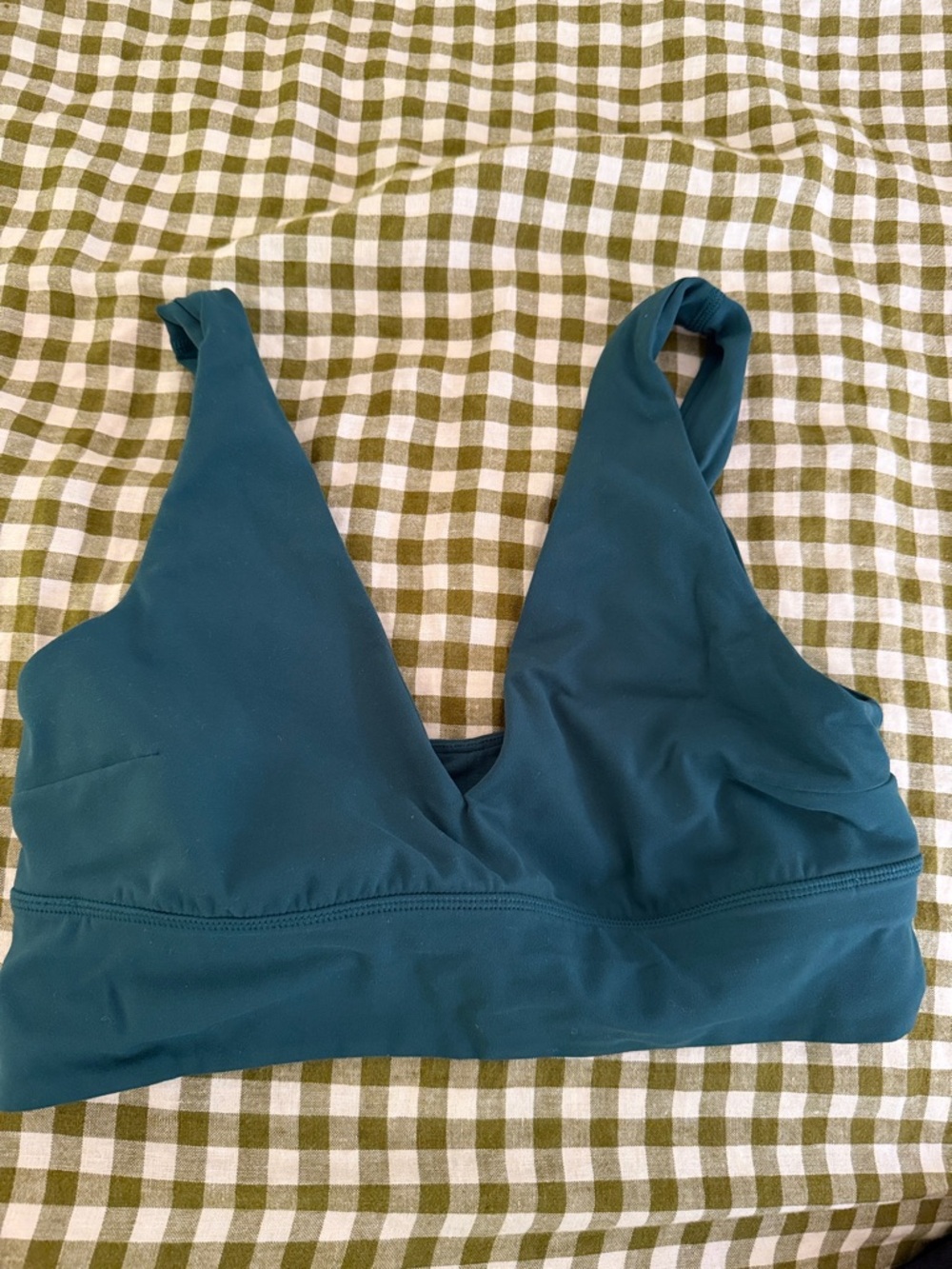 lululemon athletica Deep Teal V-Neck Light Support Bralette